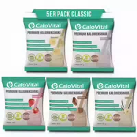 Calovital Probierpaket | Hochkalorische Trinknahrung Für Gewichtszunahme | 5er Pack Classic, Je 50 G