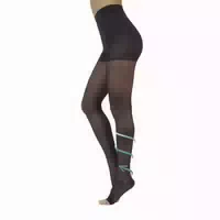 Calzitaly Zehenoffene Strumpfhose mit Abgestufter Kompression 15 21 mm Hg 140 Den, Made in Italy