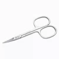 Babyschere Gebogen Rostfrei, 9 Cm Inkl Bärchen Etui 1 St