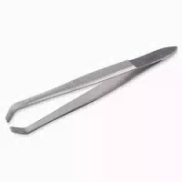 Haarpinzette Gerade Gekröpft Rostfrei, 8 Cm 1 St