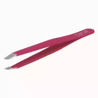 Haarpinzette, Schräg, Fuchsia, Rostfrei, 9 Cm 1 St