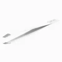 Haarpinzette, Schräg, Weiß, Rostfrei, 9 Cm 1 St