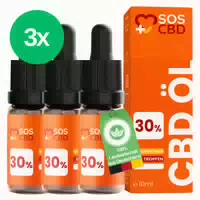 3er Pack Sos Cbd Öl 20% 10ml : 900 Cbd Tropfen mit 20% Cbd 3 st