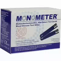 Monometer Blutzucker Teststreifen P Plasma Äquiva 2x25 St Teststreifen
