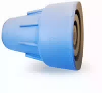 Krückenkapsel 16mm Grau Stahleinlage für Unterarmstütze