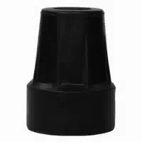 Krückenkapsel 18 19 Mm Schwarz Stahleinl Unter St