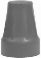 Krückenkapsel 18 19mm Grau Stahleinlage