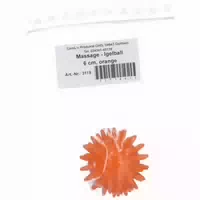 Igelball 6 cm Orange Transparent 1 Stück