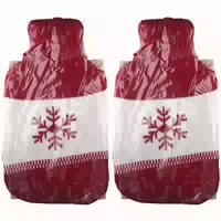 Wärmflasche Gummi 2 Liter mit Rollkragenpullover 1 st