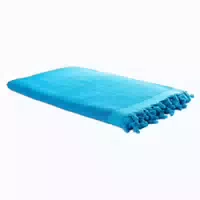Hamamtuch Frottier 2in1 Türkis, Funktionaler Stoffmix, 100% Baumwolle, 90 X 190 Cm