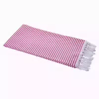 Hamamtuch Streifen Pink, Federleicht & Hauchzart, 100% Baumwolle, 90 X 180 Cm
