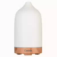 Aroma Diffuser Keramik Weiß Holz