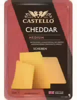 Castello Sinnlich Prickelnder Cheddar Scheibenkäse