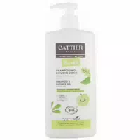 Cattier Kids 2in1 Duschshampoo Bio Grüner Apfelduft