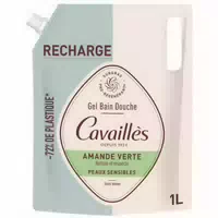 Cavaillès Green Almond Duschgel für Empfindliche Haut Eco Nachfüllpackung