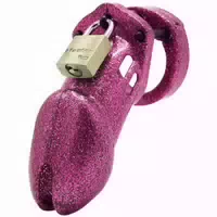 Cb X Cb X Cb 6000 Glitter Peniskäfig Set 8,25 cm Pink