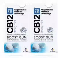 Cb12 Boost Strong Mint Kaugummi: Zuckerfreie Mundpflege Kaugummis gegen Mundgeruch,