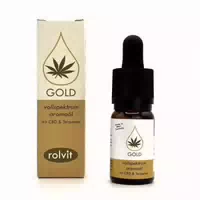 Cbd Öl Gold von Rolvit 15% Vollspektrum Premium Öl, Cbd & Terpene, Laborgeprüft Sale Mhd 03 26