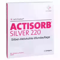 Actisorb 220 Silver 10,5x10,5 Cm Steril 10 St