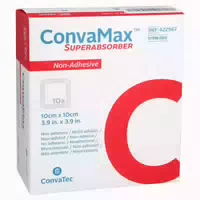 Convamax Superabsorber Nicht Adhäsiv 10x10 cm 10 st