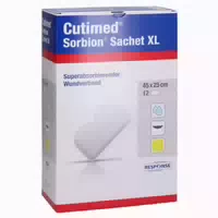 Cutimed Sorbion Sachet Xl Wundauflage 25x45 Cm 12 St