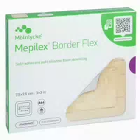 Mepilex Border Flex Schaumverb Haft 7,5x7,5 Cm 5 St