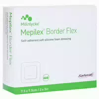 Mepilex Border Flex Schaumverb Haftend 15x15 cm 10 st Verband