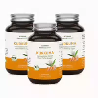 Stärkste Bio Kurkuma Kapseln, 15 000mg Curcuma, Phytholstic 180 st