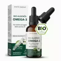 White Omega Bio Omega 3 Algenöl Tropfen mit Dha Vegan 50 ml