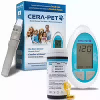 Cera Pet Blutzuckermessgerät für Hunde und Katzen Komplettes Starterset