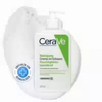 Cerave Creme zu Schaum Reinigung für Normale Bis Trockene Haut, Gesichtsreinigung & Make Up Entferner, mit 3 Essenziellen Ceramiden & Hyaluron