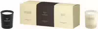 Cereria Molla Kerzen Set = Bergamotto De Calabria 70 g Basil & Mandarin 70 g Velvet Wood 70 g