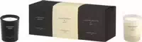 Cereria Molla Kerzen Set = Bulgarian Rose & Oud 70 g Black Orchid & Lily 70 g Moroccan Cedar 70 g