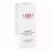 Ceres Ginkgo Urtinktur 20 Ml
