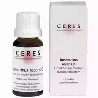Ceres Rosmarinus Recens Urtinktur 20 Ml Tropfen Zum Einnehmen