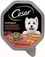 Cesar Landragout mit Saftigem Rind, Nudeln, Karotten und Petersilie