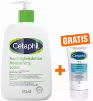 Cetaphil Feuchtigkeitslotion 473 ml Gratis Cetaphil Pro Itch Control Repair Sensitive Regenerierende Handcreme 50 ml