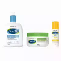 Cetaphil Pflegeset: Reinigen, Mit Creme Pflegen & Uv Schutz