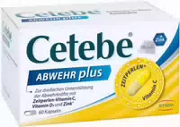 Cetebe Abwehr Plus Vitamin C Vitamin D3 Zink 60 Kapseln