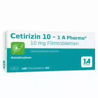 Cetirizin 10 1a Pharma 50 St Filmtabletten
