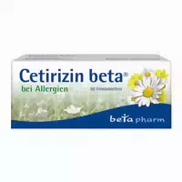 Cetirizin Beta bei Allergien 90 st Filmtabletten