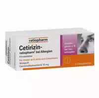 Cetirizin Ratiopharm bei Allergien 7 Filmtabletten