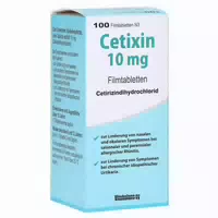 Cetixin 10 Mg Filmtabletten 100 St