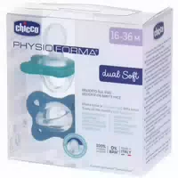 Chicco Dual Soft Schnuller Blau 16 36 Monate 2 Stück Chicco