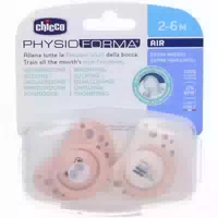 Chicco Schnuller Air Rosa Silikon 2 6 Monate 2 Stück Chicco