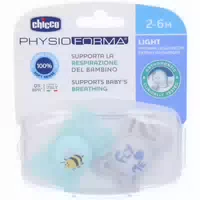 Chicco Schnuller Light Blau Silikon 2 6 Monate 2 Stück Chicco