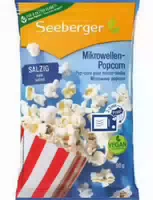 Seeberger Mikrowellen Popcorn Salzig