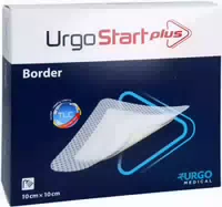 Urgostart Plus Border 10x10 cm Wundverband 10 st