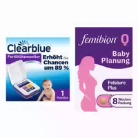 Clearblue Advanced Fertilitätsmonitor Femibion Babyplanung Tab