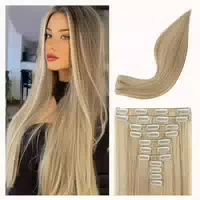 Clip in Extensions 24 Inch Pack Of 11 Dunkelblond mit Strä 1 st